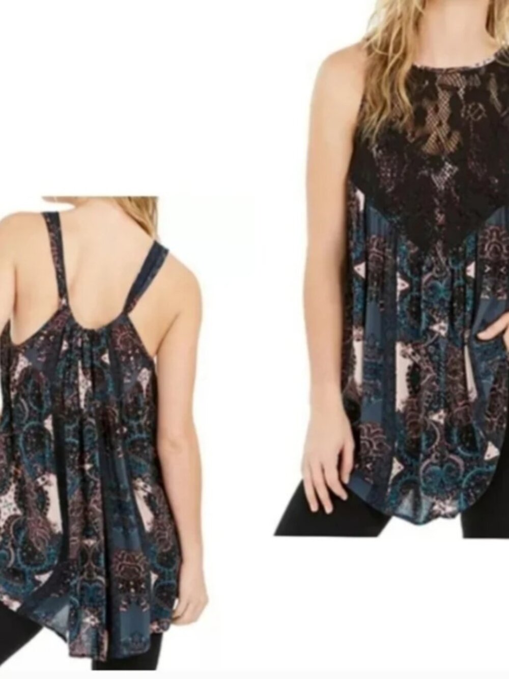 NWT Free People Count Me In Trapeze Mini Dress/Tunic